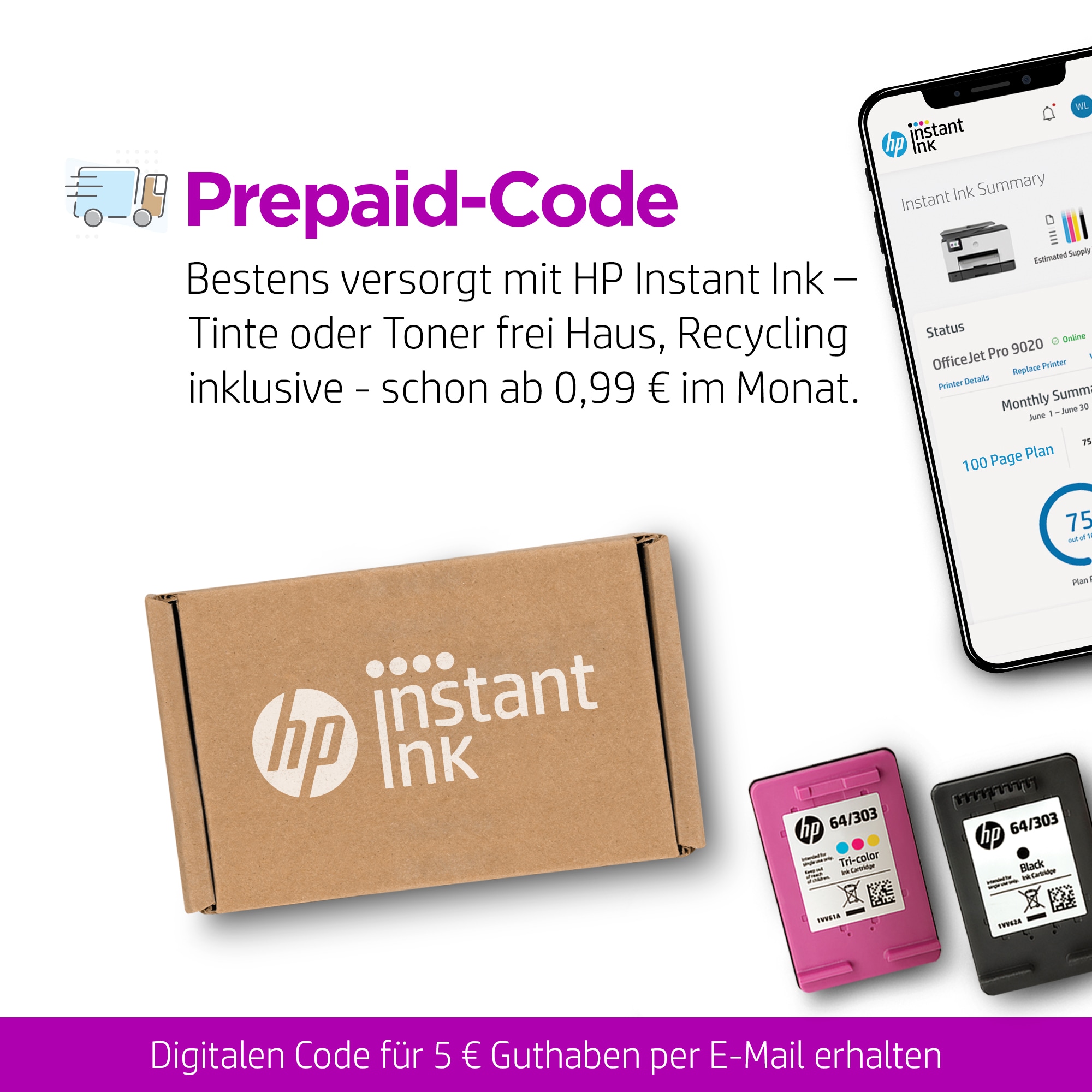 HP DeskJet 2710 Thermal Inkjet A4 4800 x 1200 DPI 7,5 Seiten pro Minute WLAN