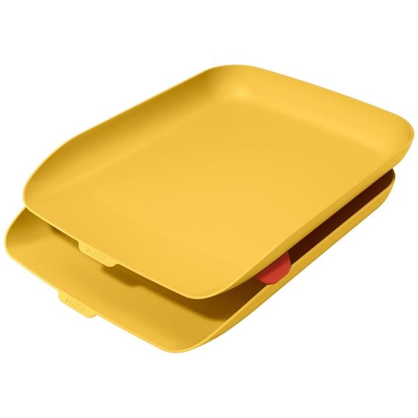 Schubladen Leitz Cosy - 2 Stück, Kunststoff, warmgelb