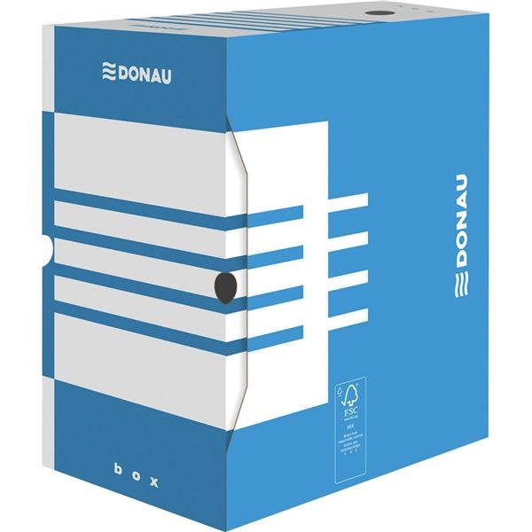 Archivbox Donau - A4, Karton, 20 cm, blau