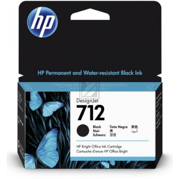 Original HP 3ED70A / 712 Tinte schwarz