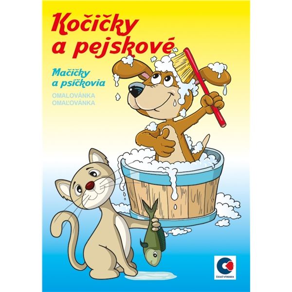 Ausmalbild A5, Katzen und Hunde