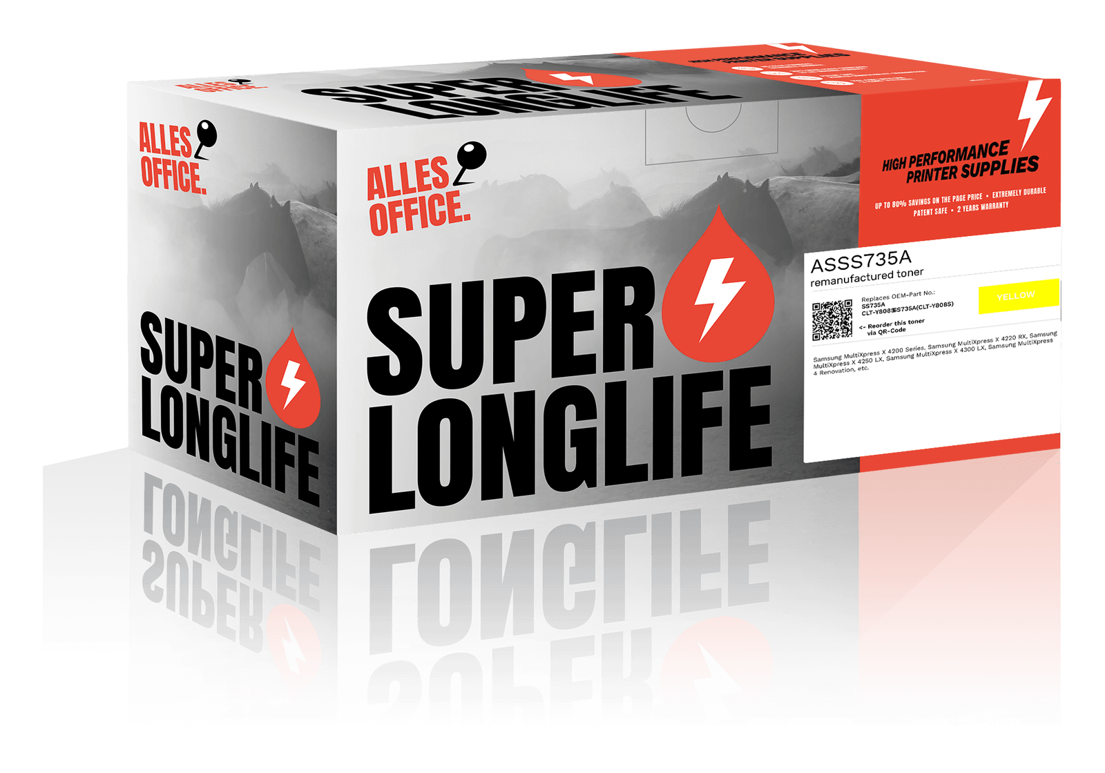 Superlonglife HP SS735A / CLT-Y808S / SS735A(CLT-Y808S) Toner gelb