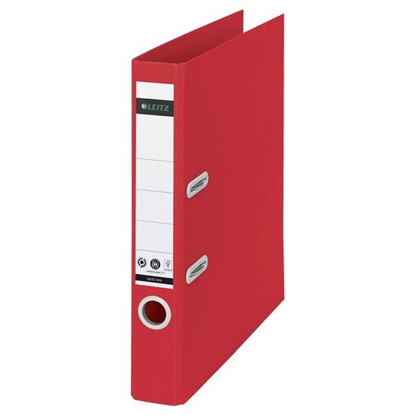 180° Leitz RECYCLE-A4, 5cm breit, eco, rot.