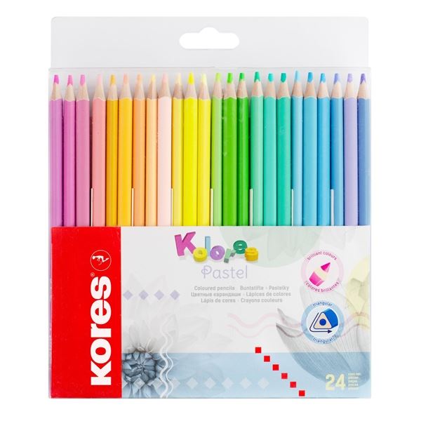 Kores Kolores Dreieckige Buntstifte, 24 Farben