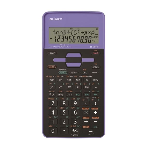 Wissenschaftlicher Taschenrechner Sharp EL-531TH, lila