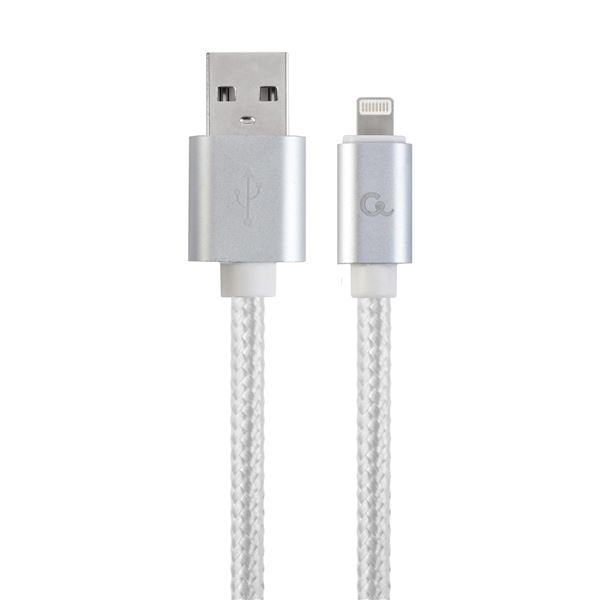 Datenkabel Gembird USB 2.0 geflochten, 1,8m, silber