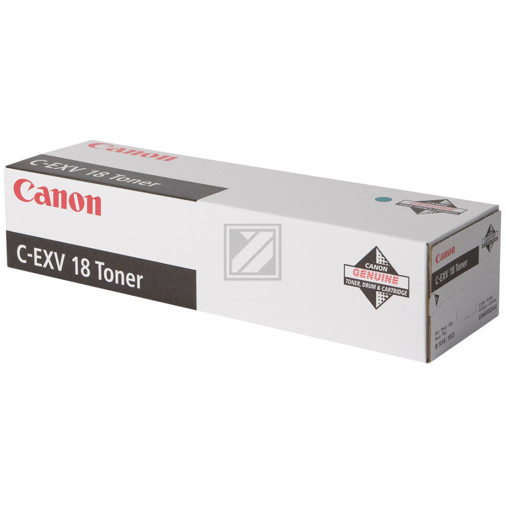 Original Canon 0386B002 / C-EXV18 Toner schwarz Canon Toner-Kit schwarz (0386B002, C-EXV18BK)