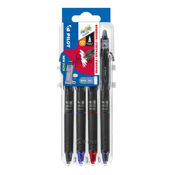 Gel-Rolle Pilot FX Point Clicker, Satz mit 4 Farben