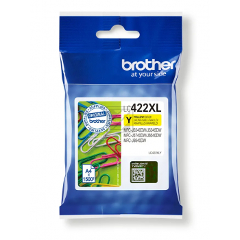Original Brother LC422XLY Tinte gelb