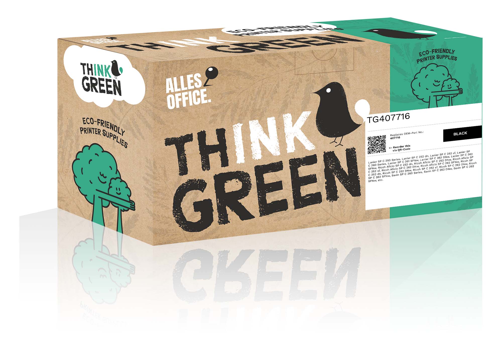 ThinkGreen Ricoh 407716 Toner schwarz