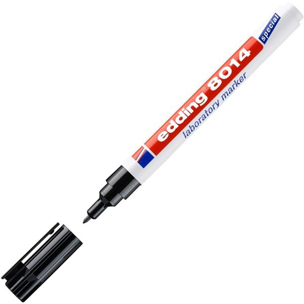 Spezialmarkierstift schwarz EDDING 8014 Labor