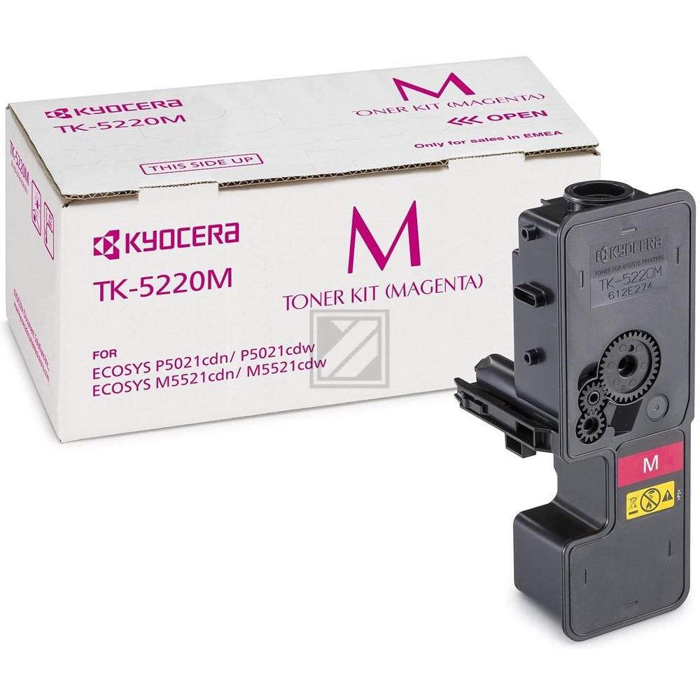 Original KYOCERA 1T02R9BNL1 / TK-5220M Toner magenta Kyocera Toner-Kartusche magenta SC (1T02R9BNL1, TK-5220M)