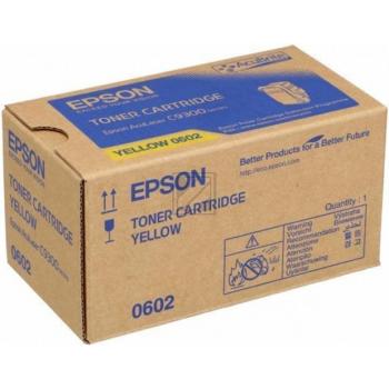 Original Epson C13S050602 / 0602 Toner gelb