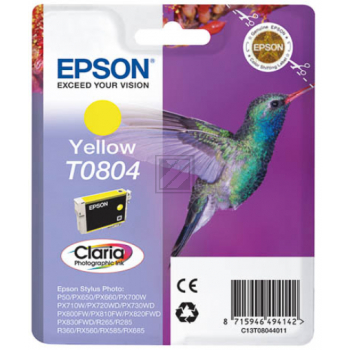 Original Epson C13T08044010 / T0804 Tinte Gelb