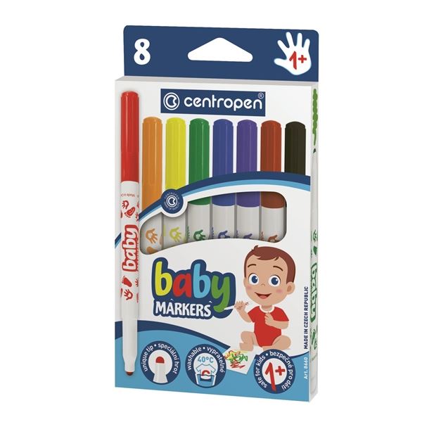 Centropen Marker 8660, ab 1 Jahr, Satz mit 8 Farben
