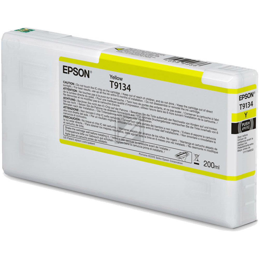 Original Epson C13T913400 / T9134 Tinte gelb