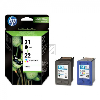 Original HP SD367AE / 21+22 Tinte schwarz, color