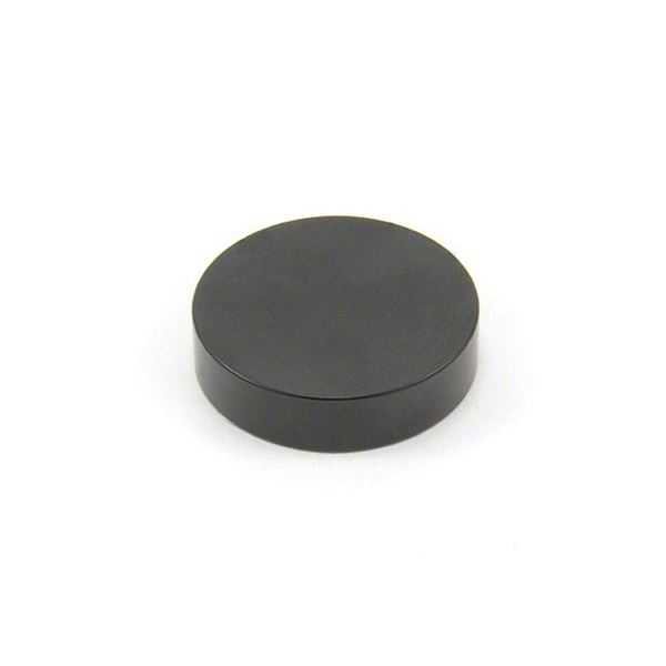 Magnet rund - 20 mm, glatt, schwarz