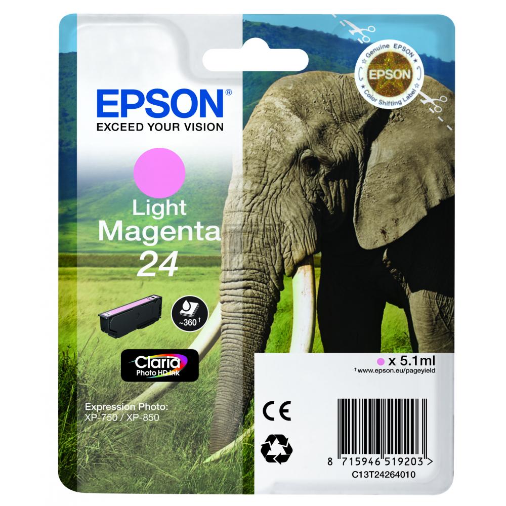 Original Epson C13T24264012 / 24 Tinte magenta hell