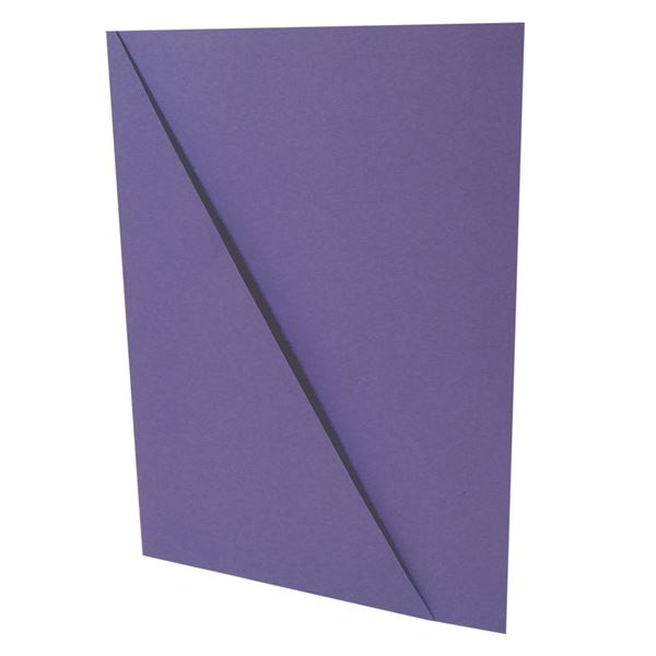 Mappen mit Ecktasche, A4, Karton, violett, 1 Stück.
