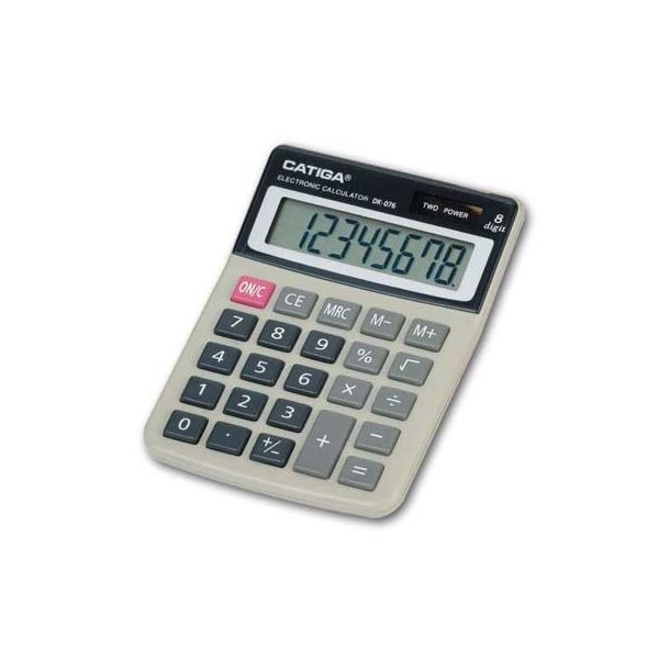 Tischrechner Catiga DK-076 - 8 Ziffern, grau
