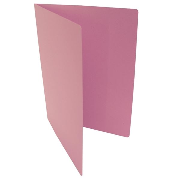 Papiermappen ohne Klappen HIT Office A4 rosa, 20 Stück