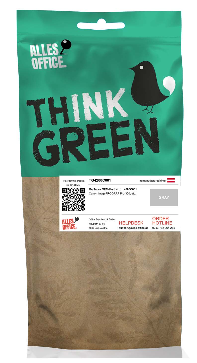 ThinkGreen Canon 4200C001 / PFI-300GY grau