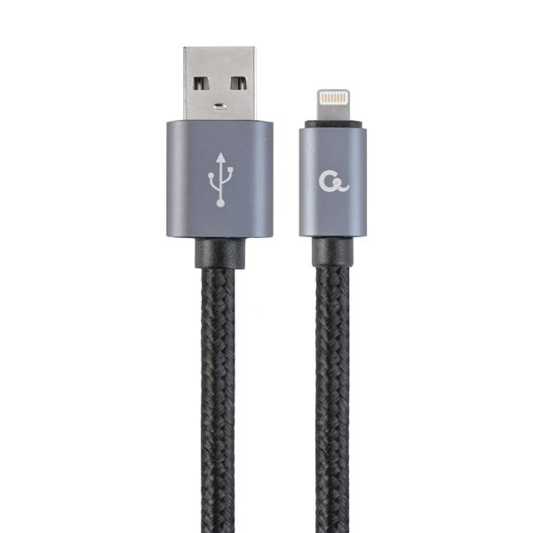 Datenkabel Gembird USB 2.0 geflochten, 1,8m, schwarz