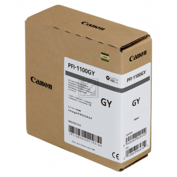Original Canon 0856C001 / PFI-1100GY Tinte grau Canon Tintenpatrone grau (0856C001, PFI-1100GY)