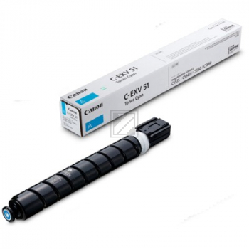 Original Canon 0485C002 / C-EXV51LC Toner cyan