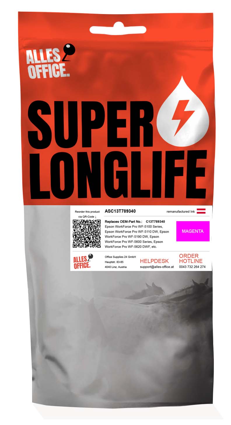 Superlonglife Epson C13T789340 / T7893 Tinte magenta