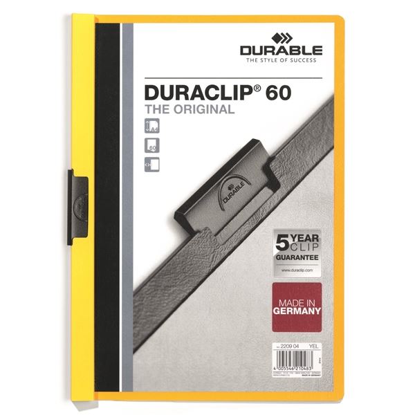 Clip-Map A4 Duraclip gelb DURABLE 2209 04 Clip-Map A4 Duraclip gelb DURABLE 2209 04