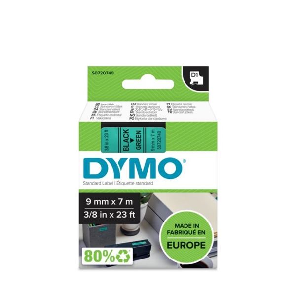 Schriftband D1 40919 grün/sw DYMO S0720740 9mm 7m