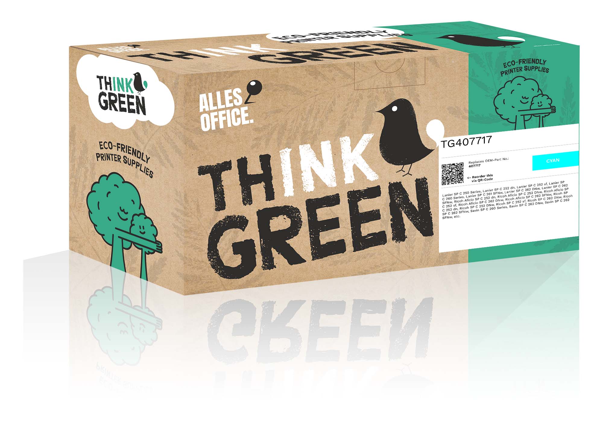 ThinkGreen Ricoh 407717 Toner cyan