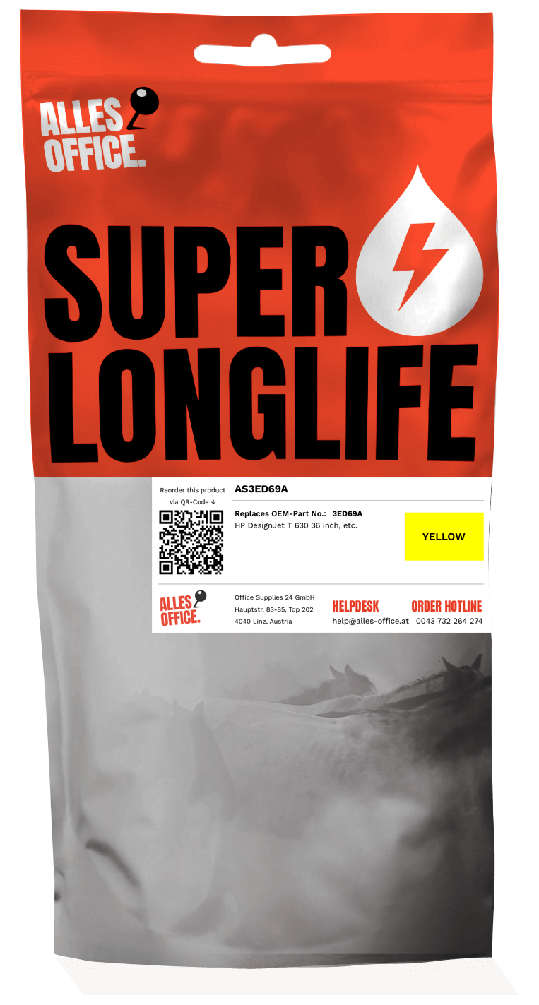 Superlonglife HP 3ED69A / 712 Tinte gelb