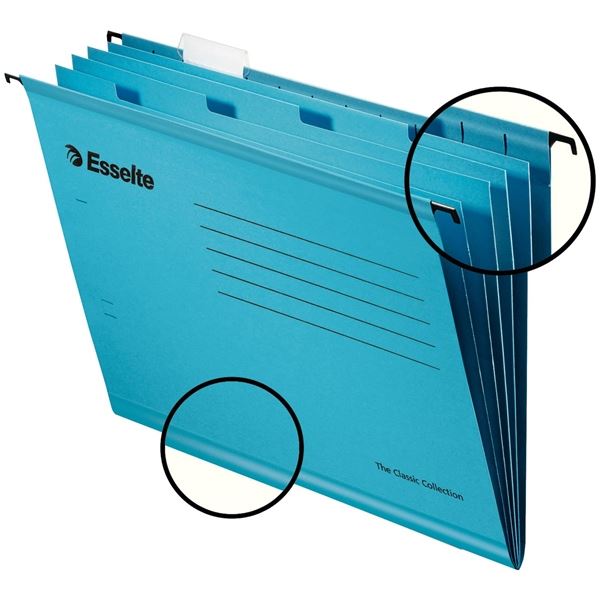 Esselte Pendaflex Aufhängetafeln - blau, 10er-Pack