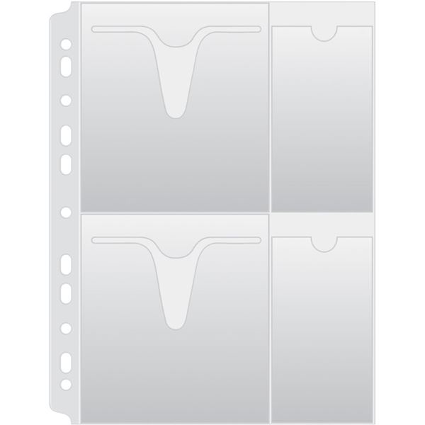 Donau Eurohüllen für 4 CDs/DVDs, 25 Stück/Packung
