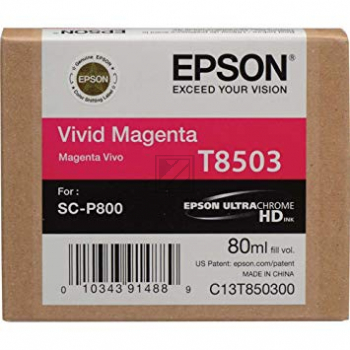 Original Epson C13T85030N / T8503 Tinte magenta