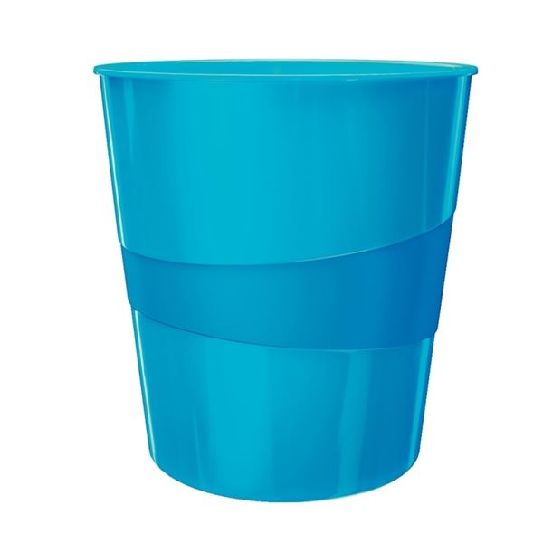 Papierkorb WOW 15l blau LEITZ 5278-10-36