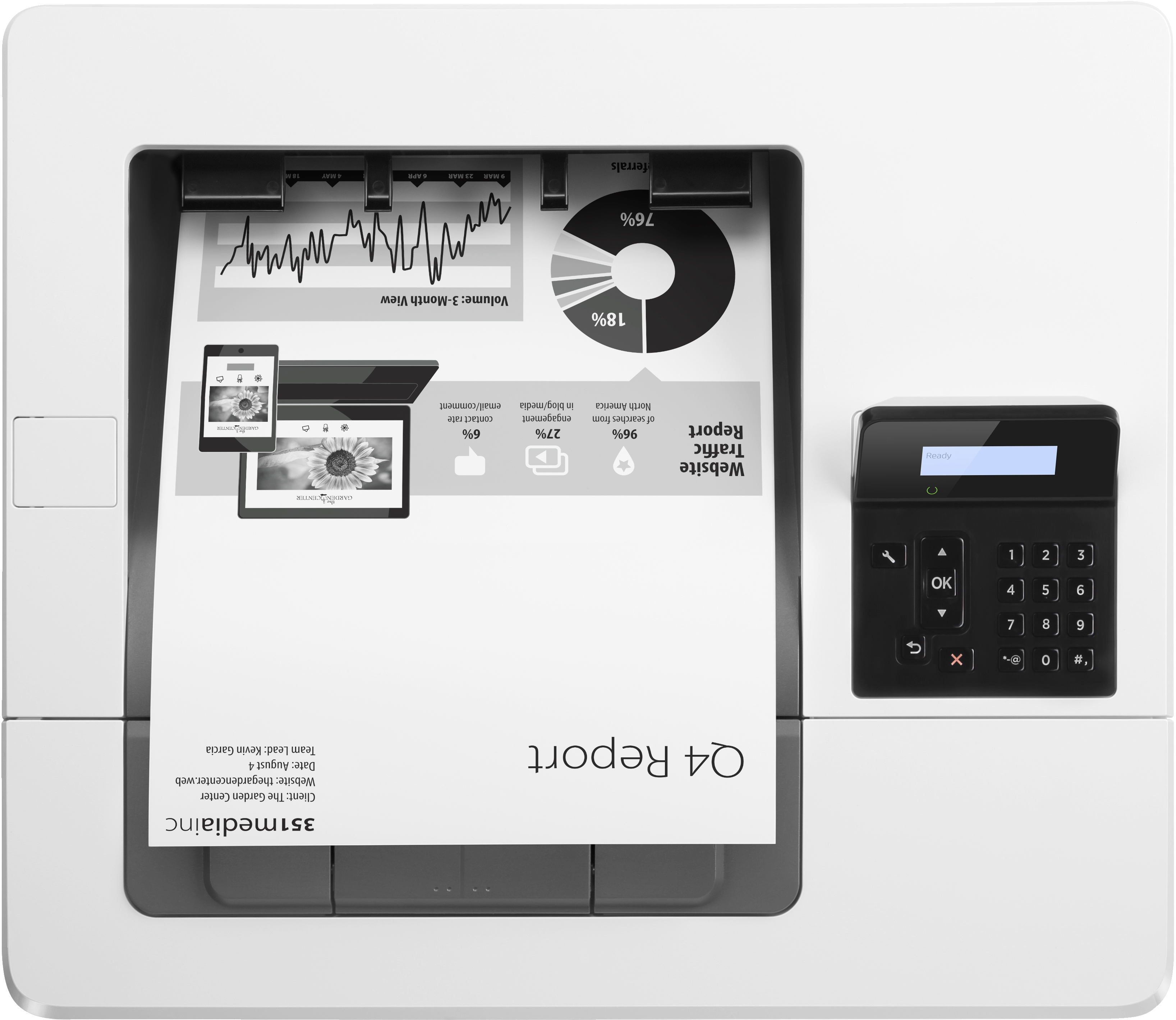 HP LaserJet Pro M501dn, Drucken, Beidseitiger Druck