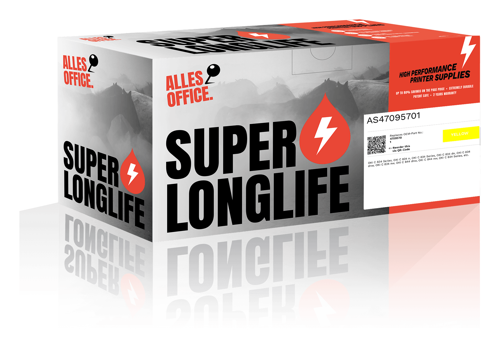 Superlonglife Oki 47095701 Toner gelb