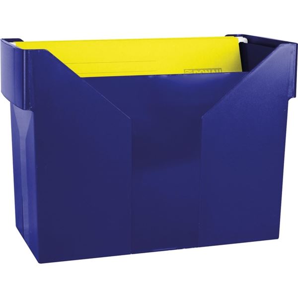 Donau Scharnierplattenbox inkl. 5 Platten - Kunststoff, blau