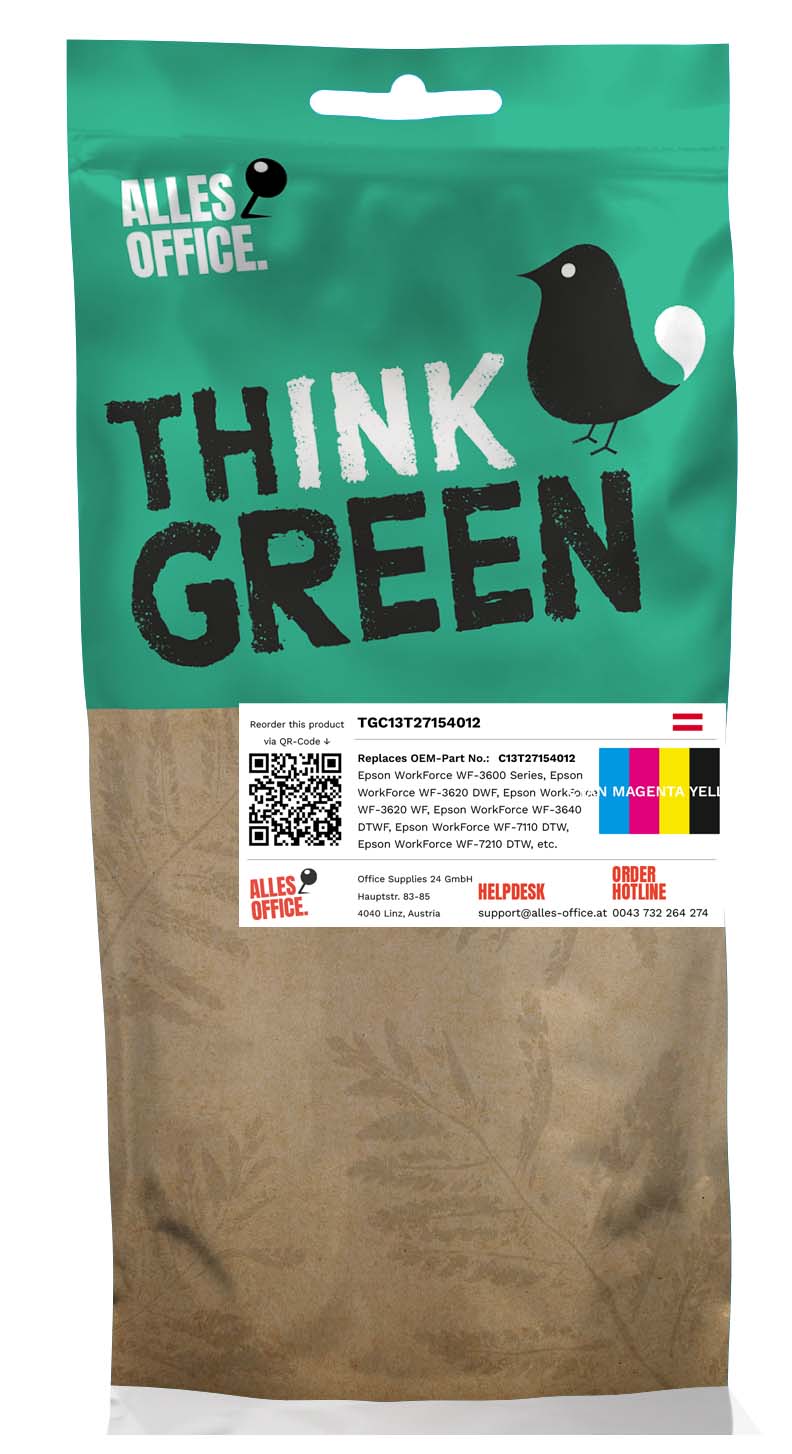 ThinkGreen Epson C13T27154012 / 27XL Tinte