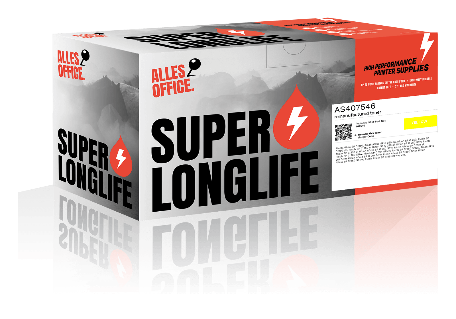 Superlonglife Ricoh 407546 Toner gelb
