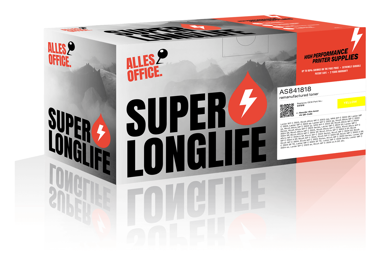 Superlonglife Ricoh 841818 Toner gelb