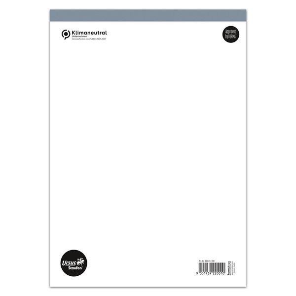 Notizblock, A4, 48 Blatt, HV, unbedruckt