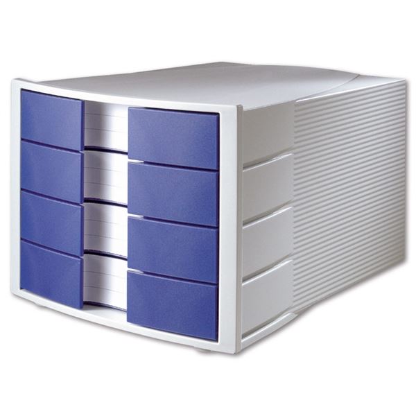 Schubladenbox HAN, 4 Schubladen, blau