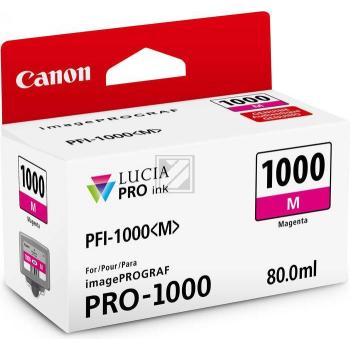 Original Canon 0548C001 / PFI-1000M Tinte magenta Canon Tintenpatrone magenta (0548C001, PFI-1000M)