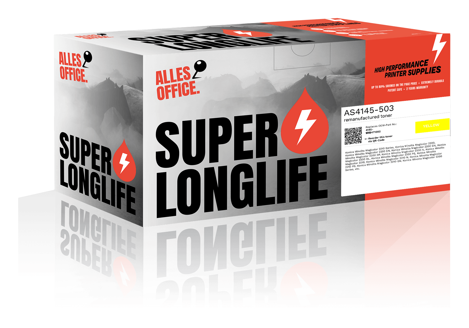 Superlonglife Konica Minolta 4145-503 / 1710471002 Toner gelb