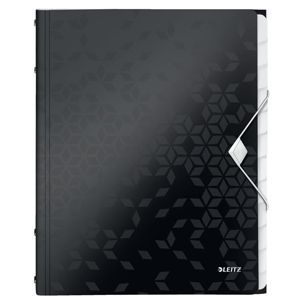 Sortierbuch WOW, A4, 12 Fächer, schwarz